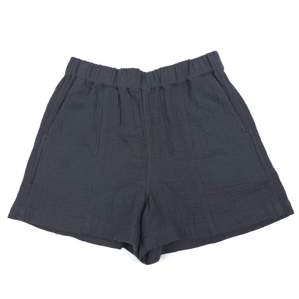NWT Madewell Easy Pull-On Shorts Lightspun Gauze Coal Casual Beachy Boho Resort